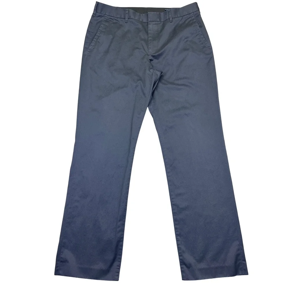 Bonobos Friday Dress‎ Pants Men's Sz 32 Gray Straight Fit Cotton Office Career